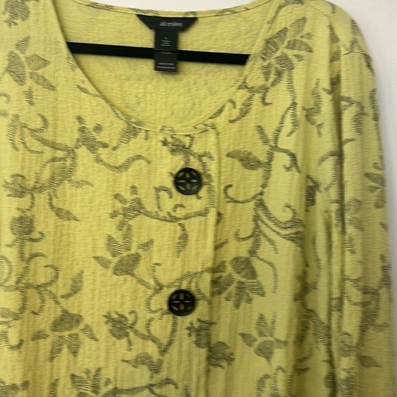 Ali Miles Relaxed Fit Floral Tunic Top L - Picture 2 of 8